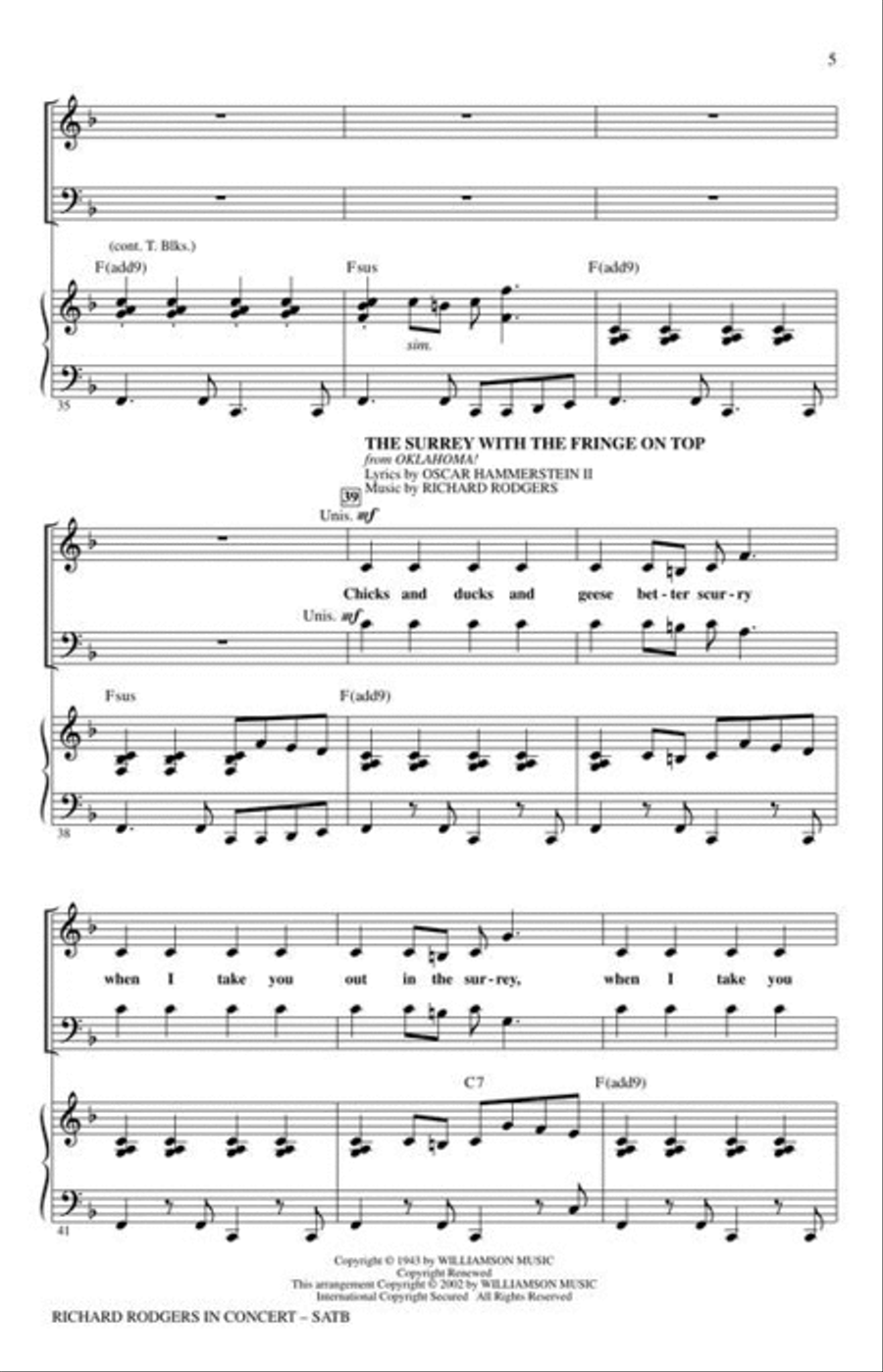 Richard Rodgers in Concert (Medley) 4-Part scores gallery preview page 4