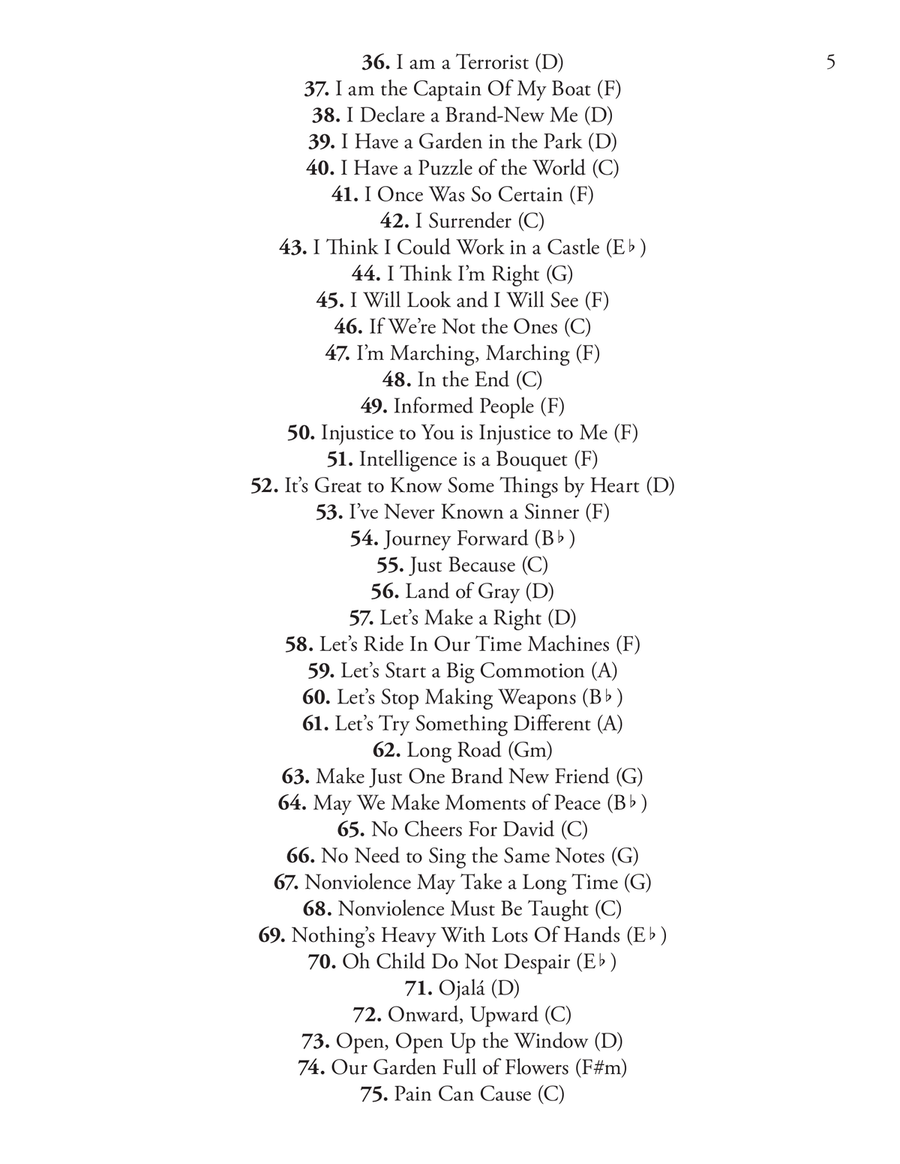 Secular Hymnal - Solo Edition Unison Choir scores gallery preview page 5