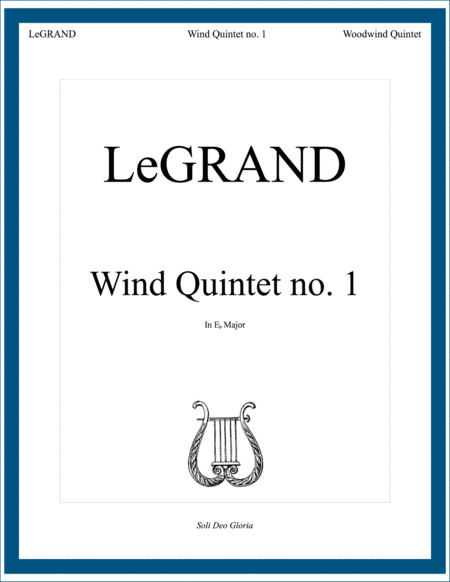 Woodwind Quintet no. 1 in Eb Major - LeGrand image number null