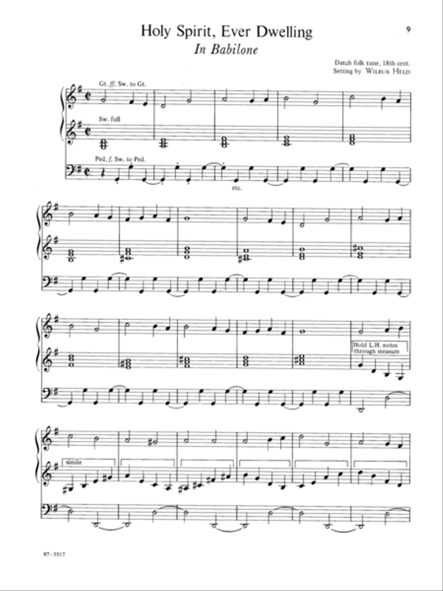 Hymn Preludes for the Pentecost Season Organ scores gallery preview page 4