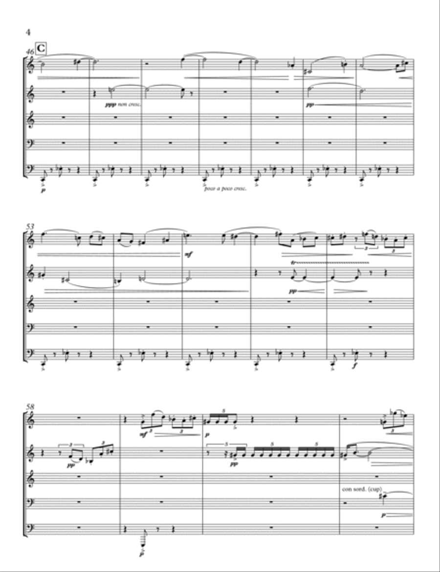 [McKinley] Six Movements for Brass Quintet Brass Quintet scores gallery preview page 6