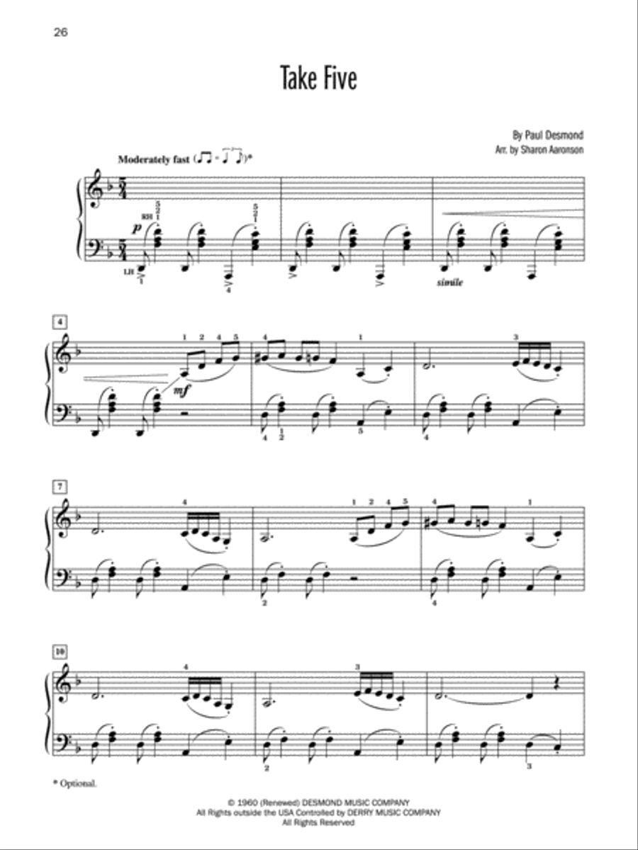 Top 10 Jazz Standards Top 10 Jazz Standards Piano Solo scores gallery preview page 6