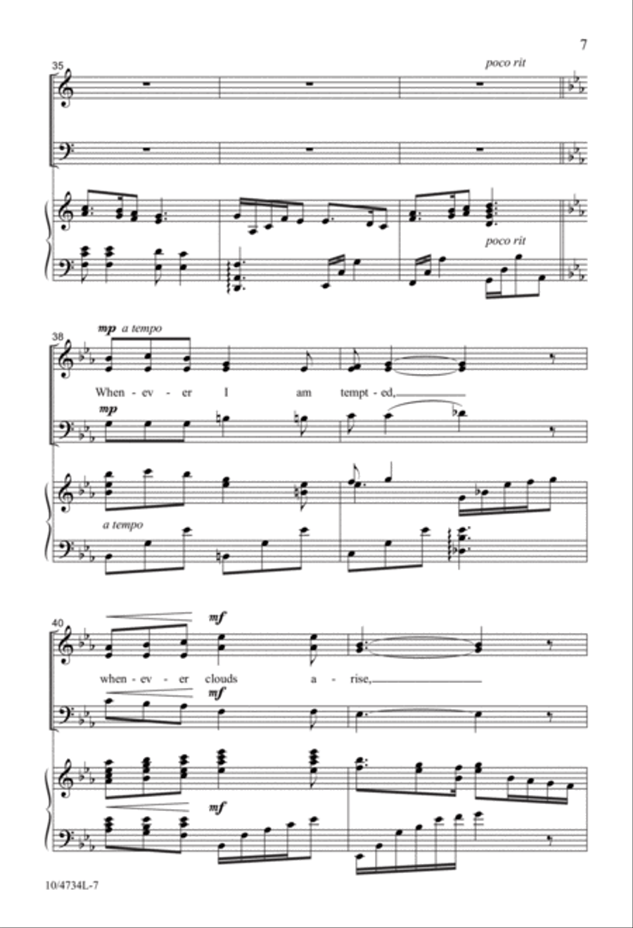 His Eye Is on the Sparrow 3-Part scores gallery preview page 7