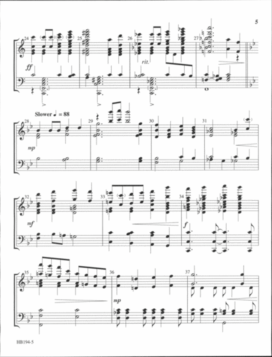 Crown Him with Many Crowns - Larson 5-Octaves scores gallery preview page 4