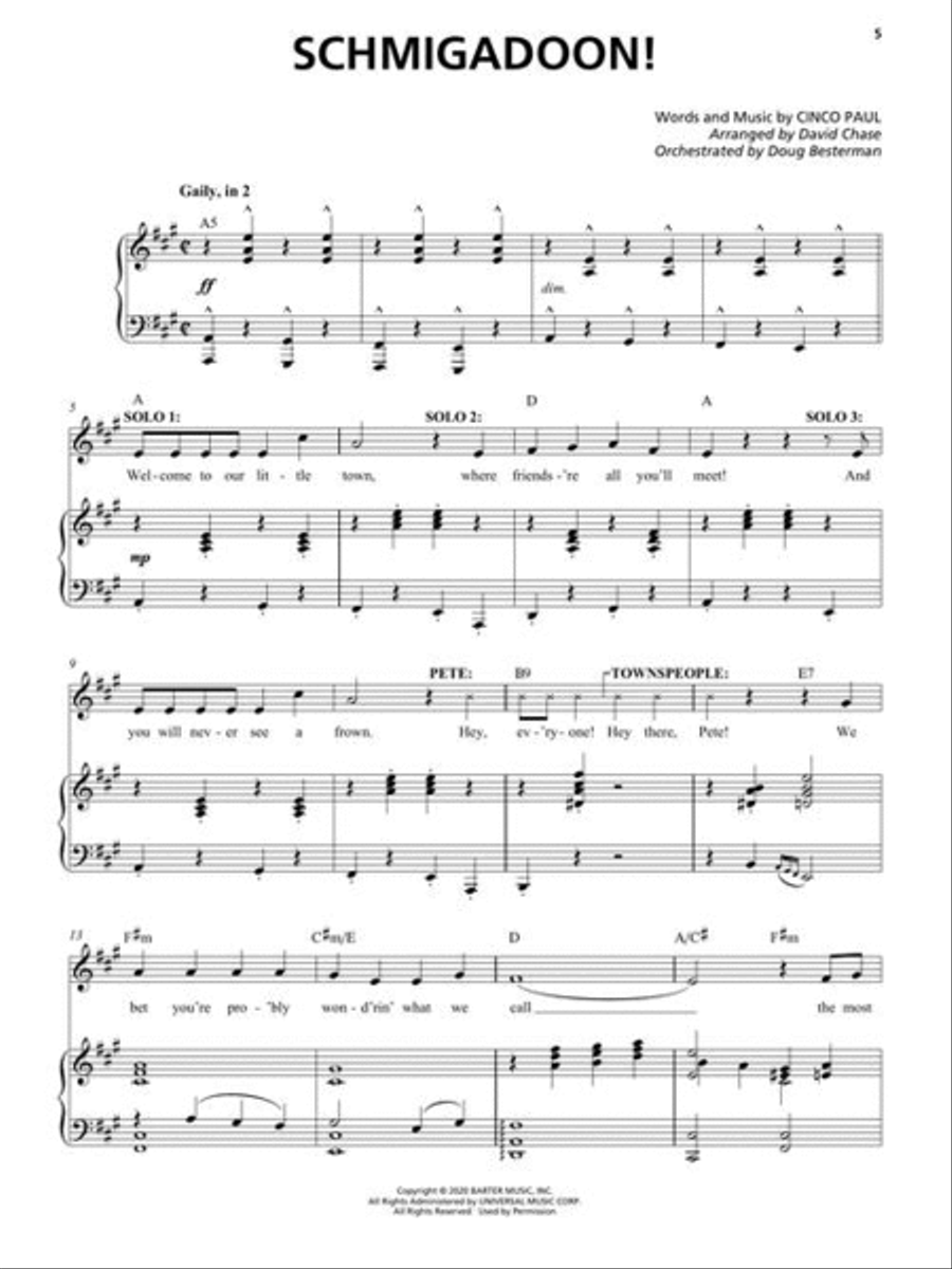 Schmigadoon Schmigadoon Piano, Vocal scores gallery preview page 4