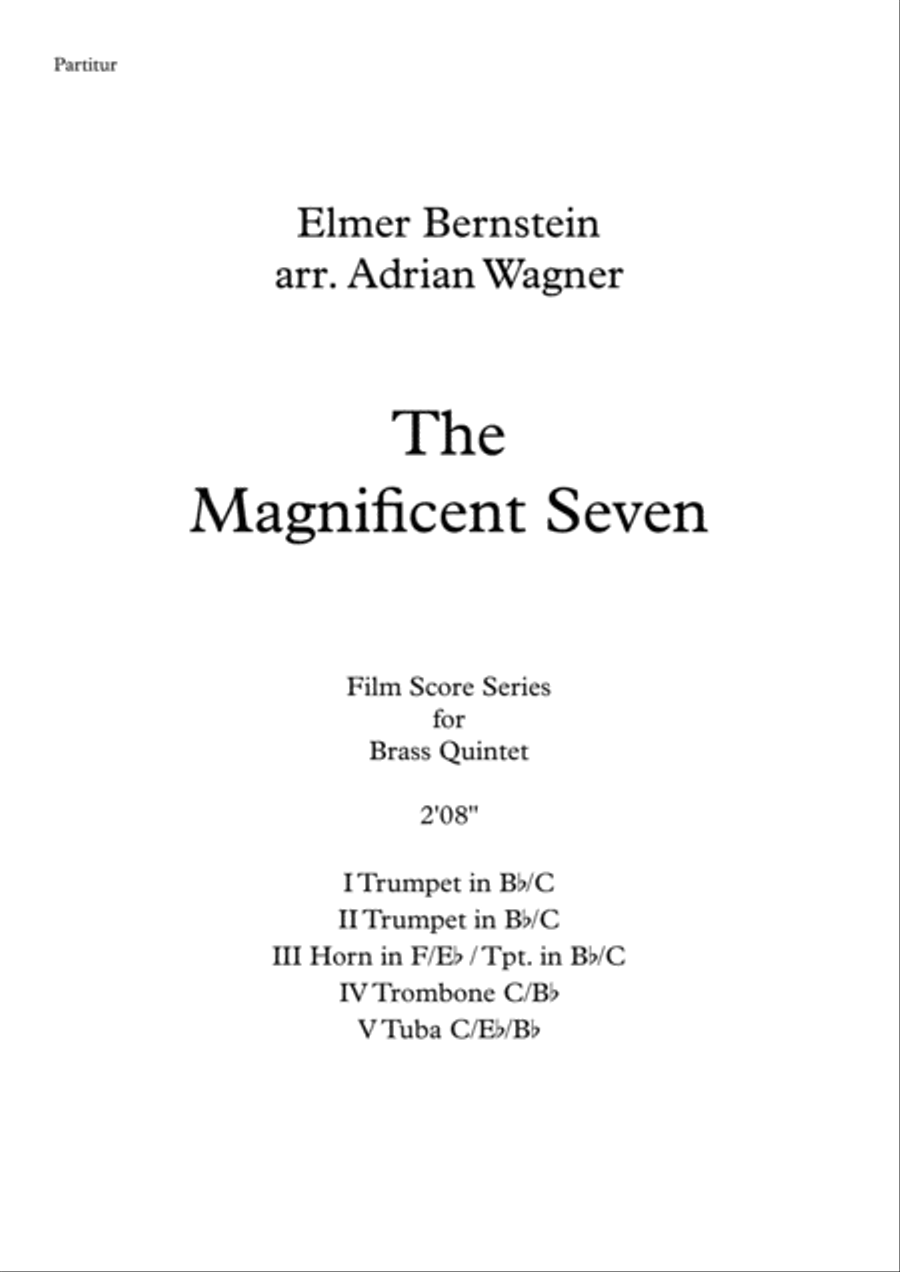 The Magnificent Seven Brass Quintet scores gallery preview page 2