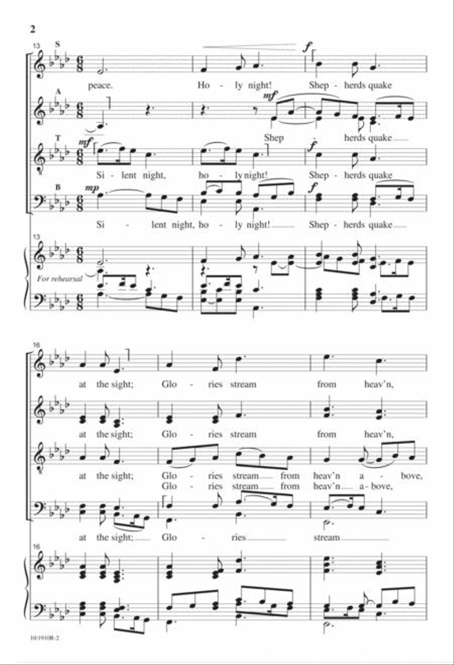 Silent Night Divisi scores gallery preview page 2