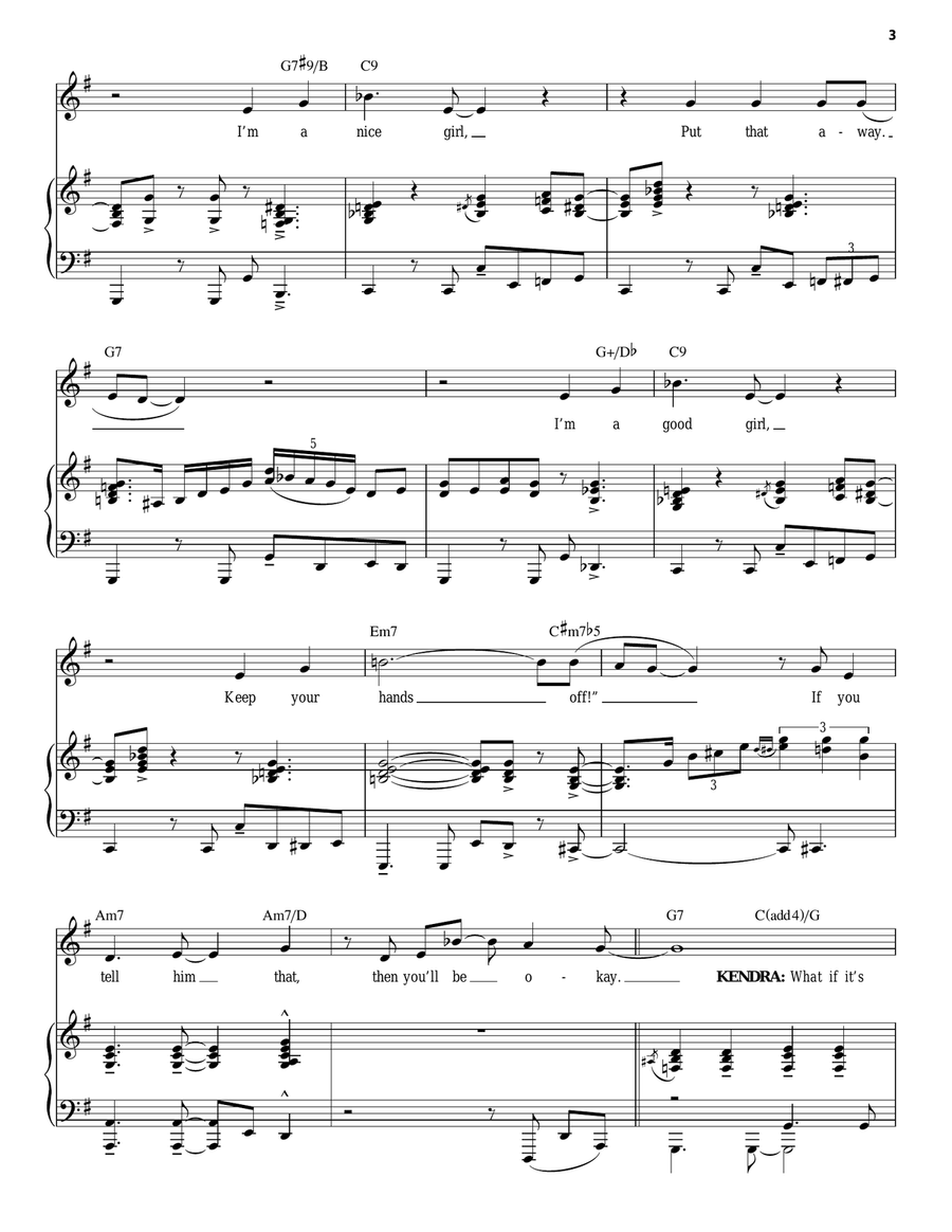 I'm A Good Girl Piano, Vocal scores gallery preview page 3