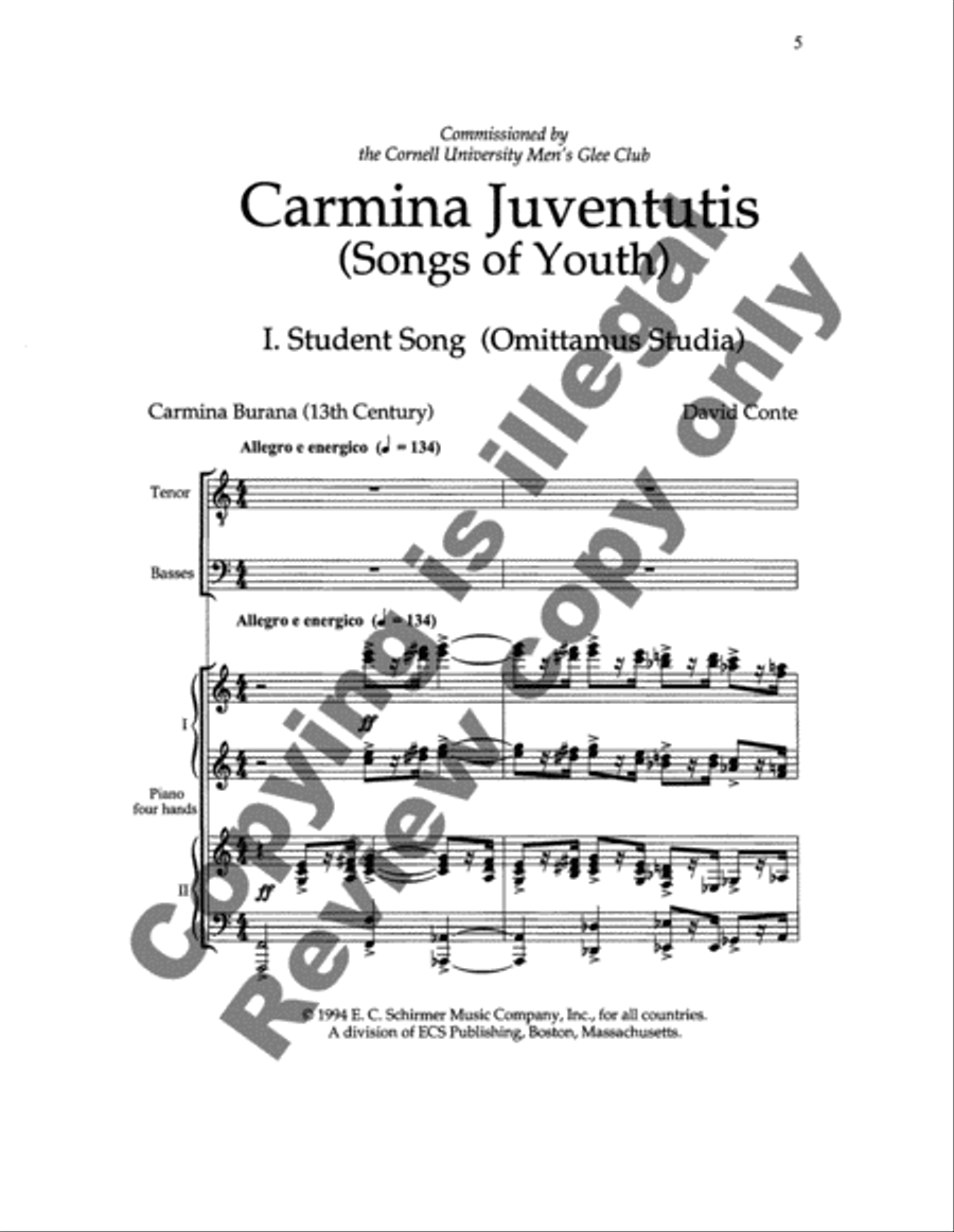 Carmina Juventutis (Songs of Youth) image number null