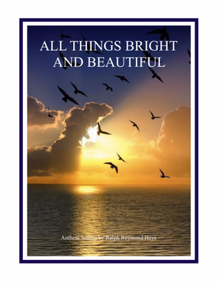 Book cover for All Things Bright and Beautiful (for woodwind quintet)