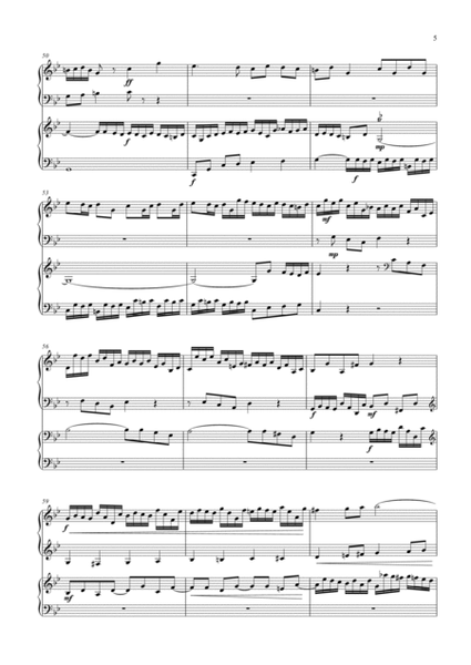Fugue in G minor (BWV 578) ("Little Organ Fugue") by JS Bach - Arranged for 2 pianos image number null