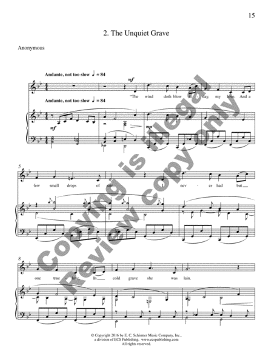 American Death Ballads (Piano/Vocal Score) Medium Voice scores gallery preview page 32
