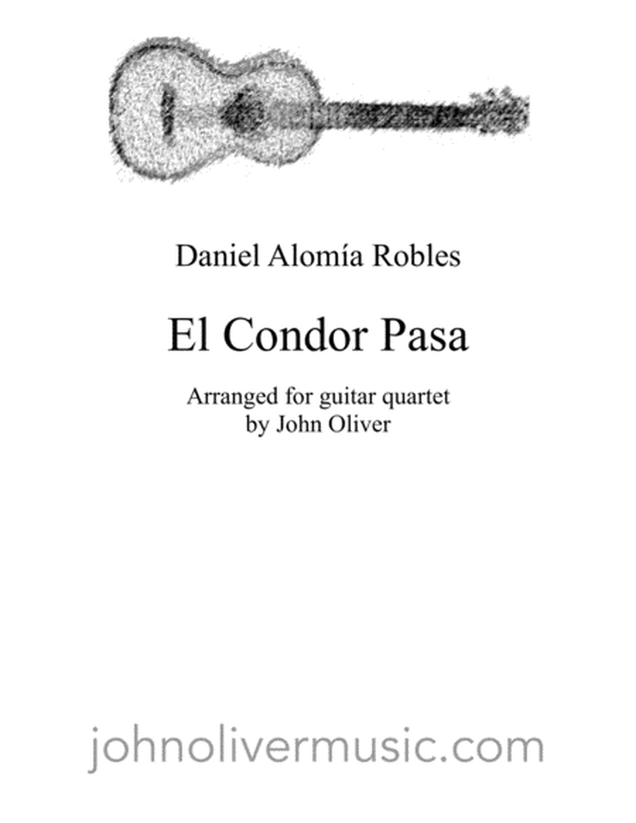 El Condor Pasa for guitar quartet image number null