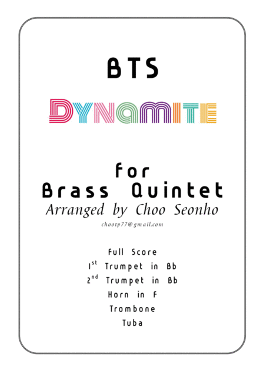 Dynamite Brass Ensemble scores gallery preview page 1