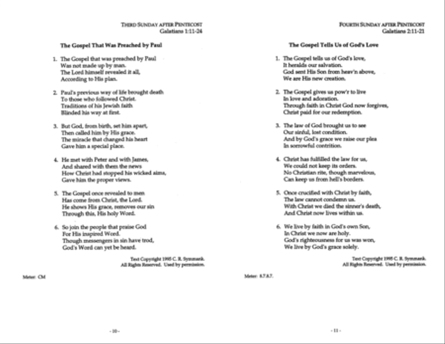 The Epistles in Song for the Pentecost Season Series C Collection / Songbook scores gallery preview page 5