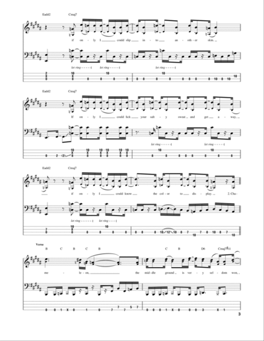 Chameleon Chameleon Guitar Tablature scores gallery preview page 3