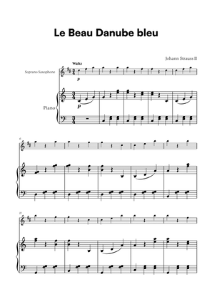 Johann Strauss II - Le Beau Danube bleu for Soprano Saxophone and Piano