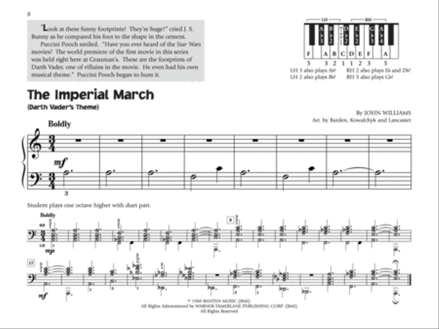 Music for Little Mozarts -- Little Mozarts Go to Hollywood, Book 3-4 Piano Method scores gallery preview page 3