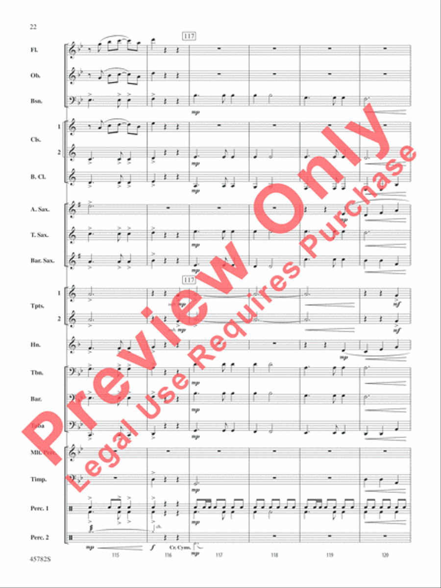 Gabriel's Message Concert Band scores gallery preview page 23