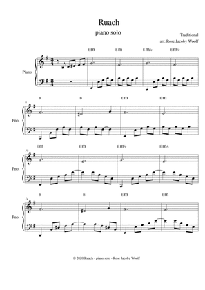Ruach (a Jewish Melody) - piano solo