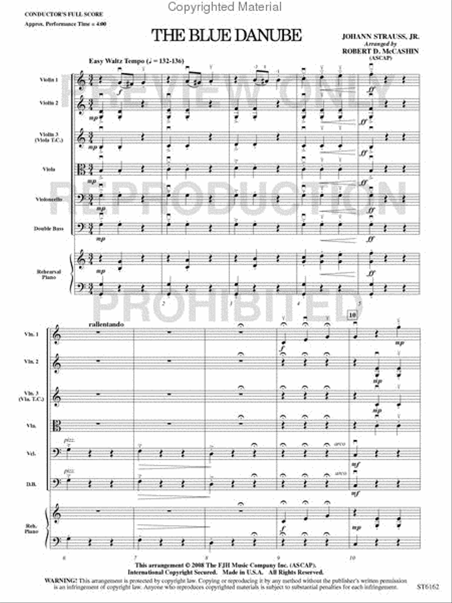 The Blue Danube The Blue Danube String Orchestra scores gallery preview page 2