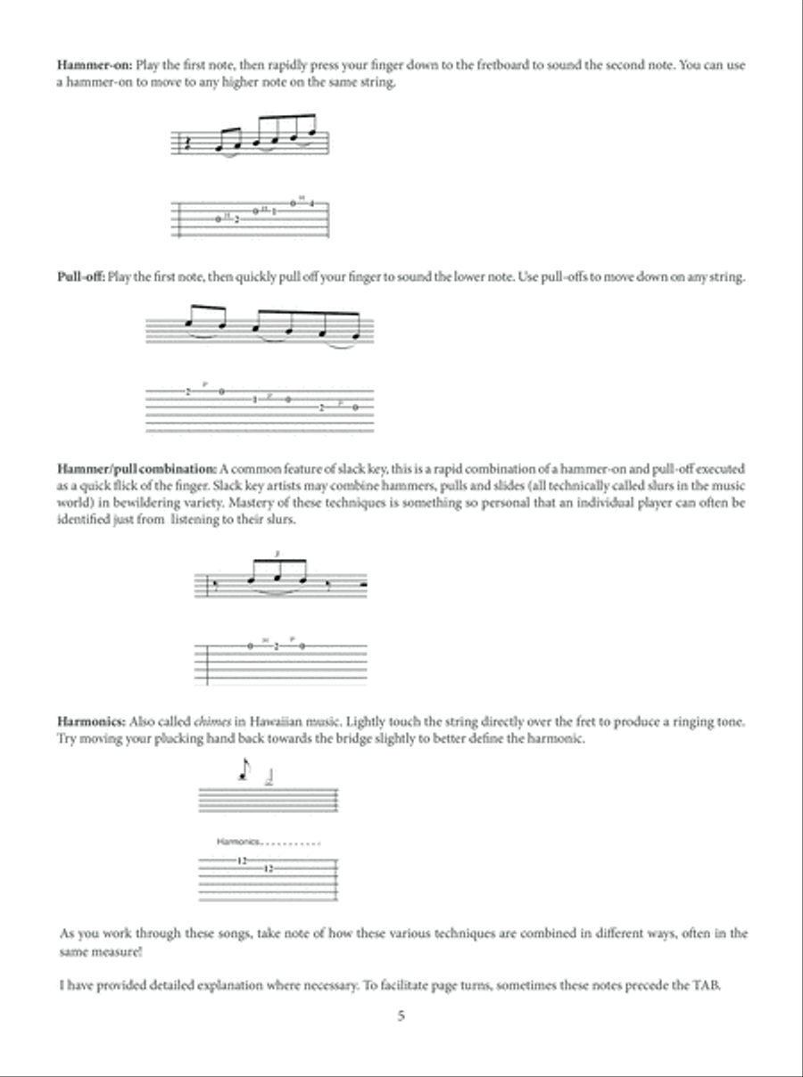 Mastering Hawaiian Slack Key Guitar Guitar scores gallery preview page 6