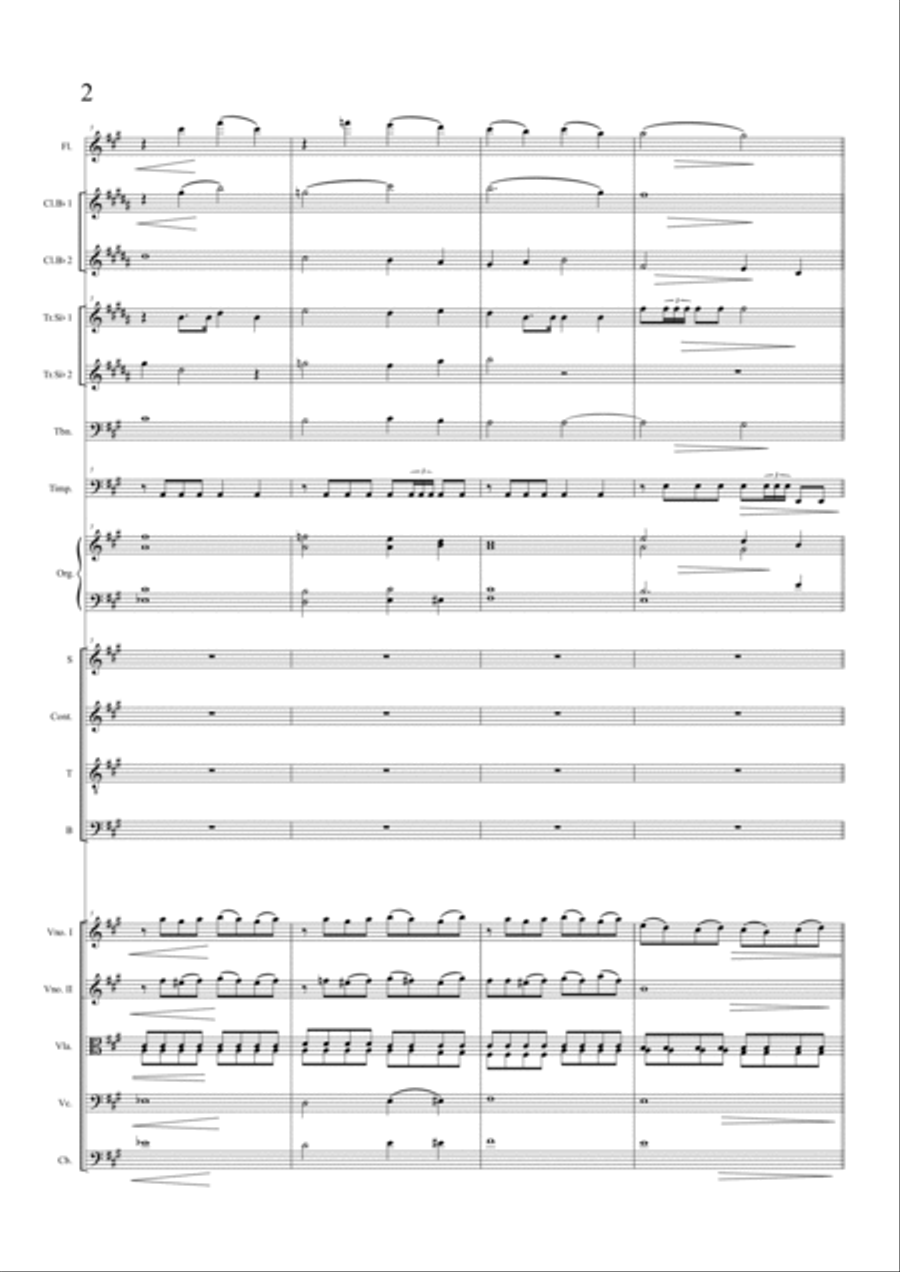 Messa in La Maggiore - Score Only Full Orchestra scores gallery preview page 2