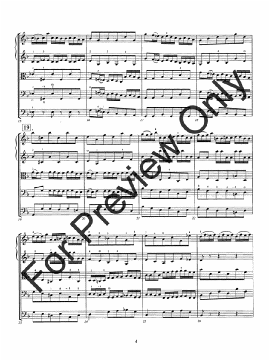 Two Bach Inventions String Orchestra scores gallery preview page 7