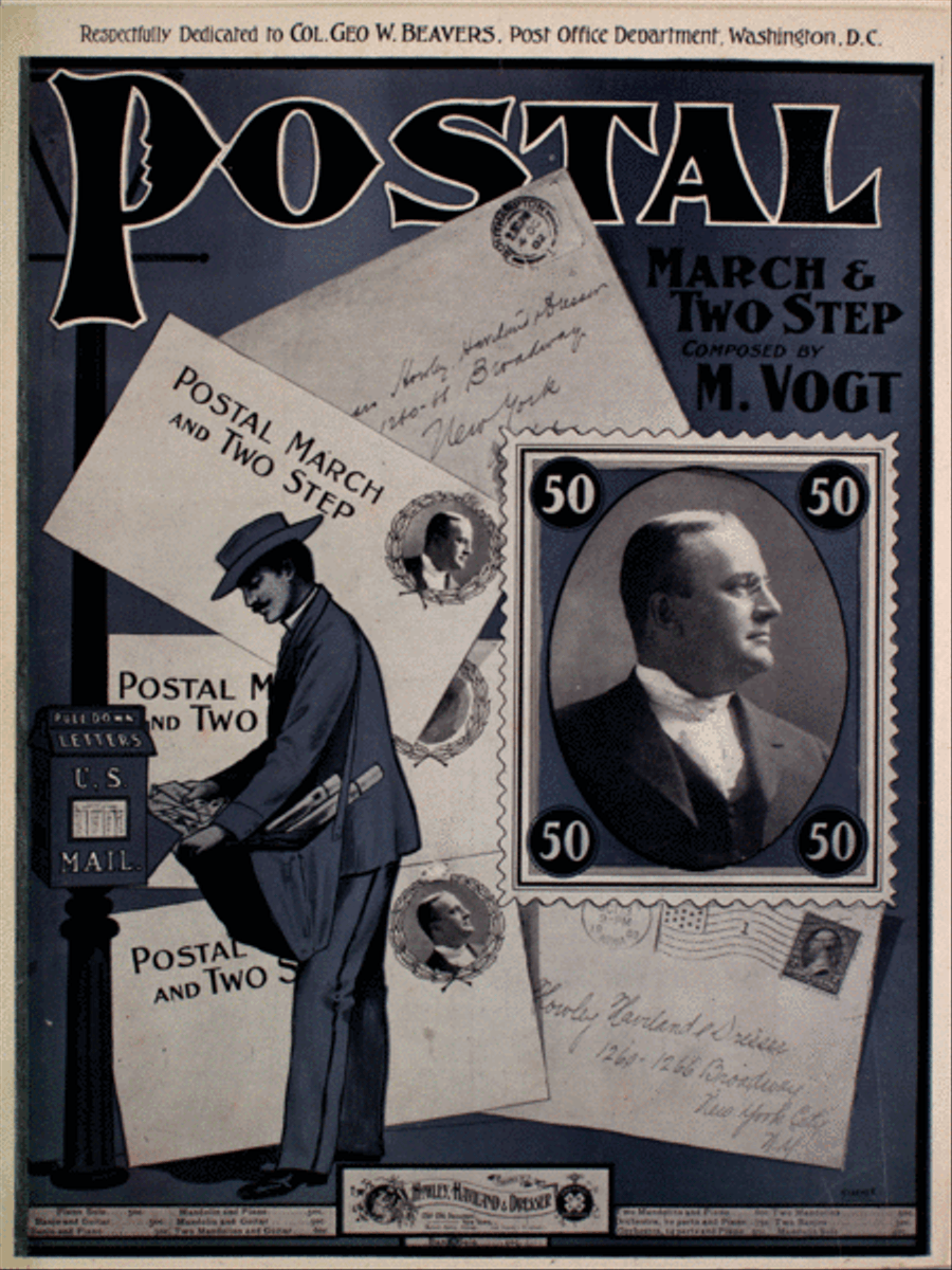 Postal March & Two Step Piano Solo scores gallery preview page 1
