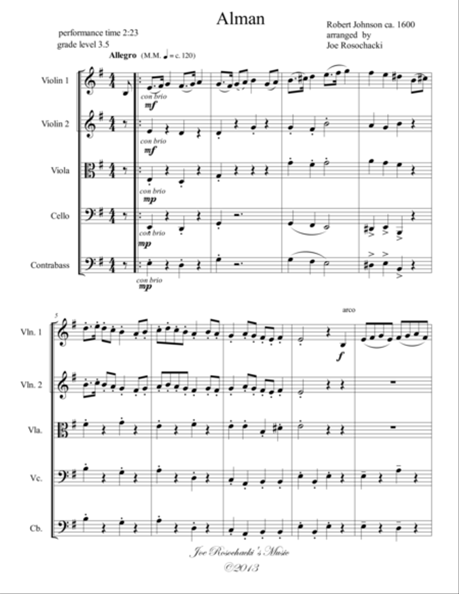 Alman String Quartet scores gallery preview page 1