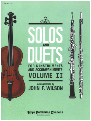 Book cover for Solos and Duets - for C Instruments and Accompaniments (Volume II)