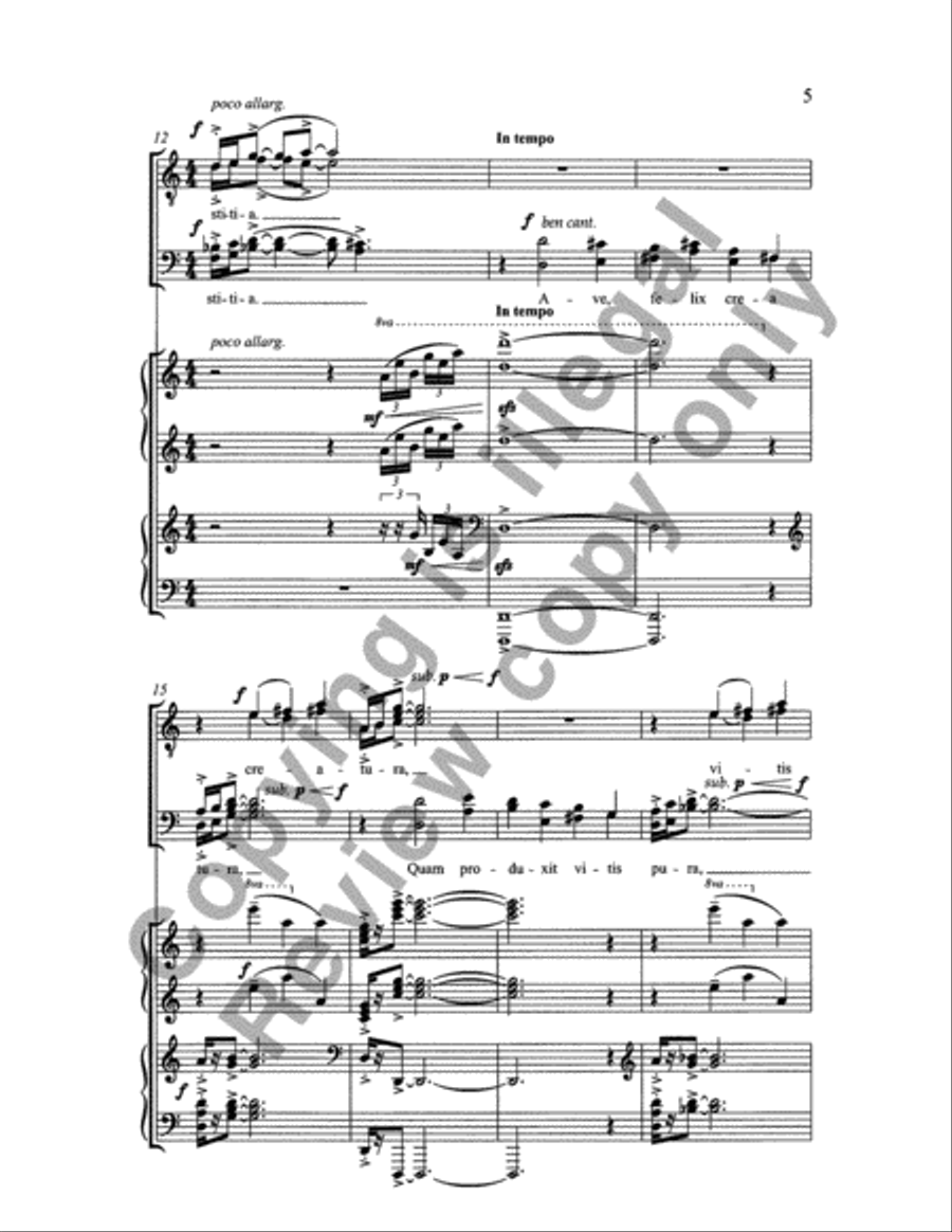 Carmina Juventutis: Drinking Song (Vinum bonum) TTBB scores gallery preview page 4