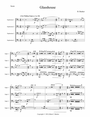 Glasshouse (for Euphonium Quartet)