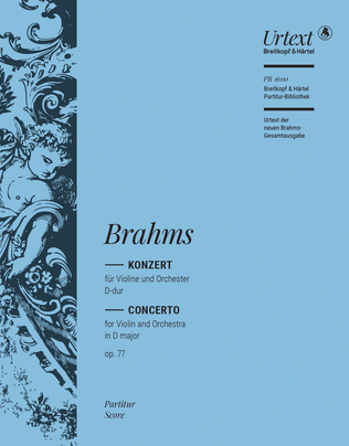 Book cover for Violin Concerto in D major Op. 77