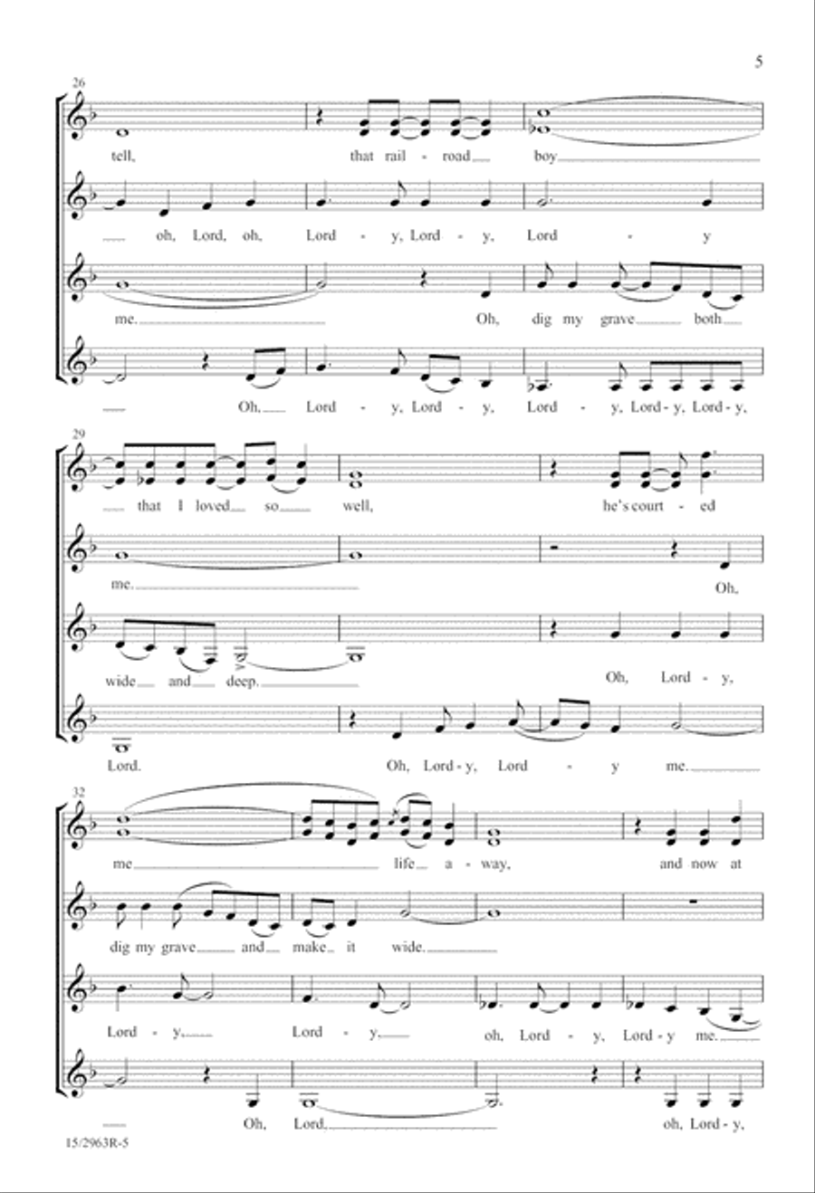 Go Dig My Grave SSAA scores gallery preview page 5