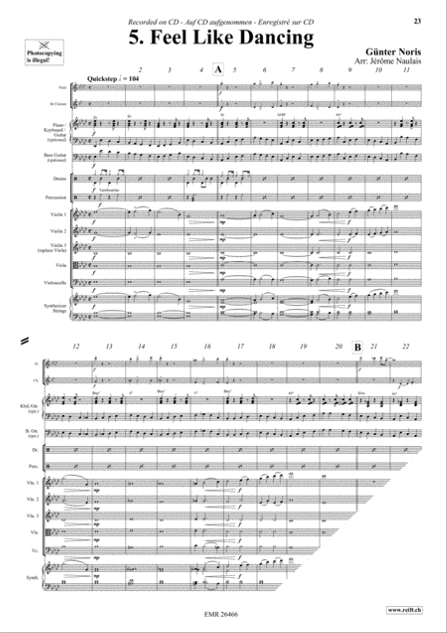 Let's Dance Volume 2 Woodwind Ensemble scores gallery preview page 7