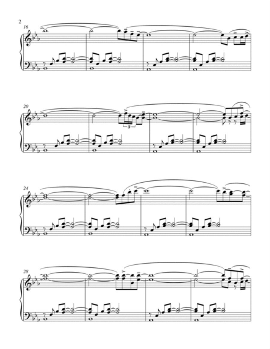 Late October Piano Solo scores gallery preview page 2