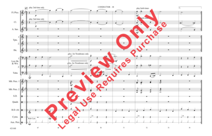 You're Still a Young Man Marching Band scores gallery preview page 11