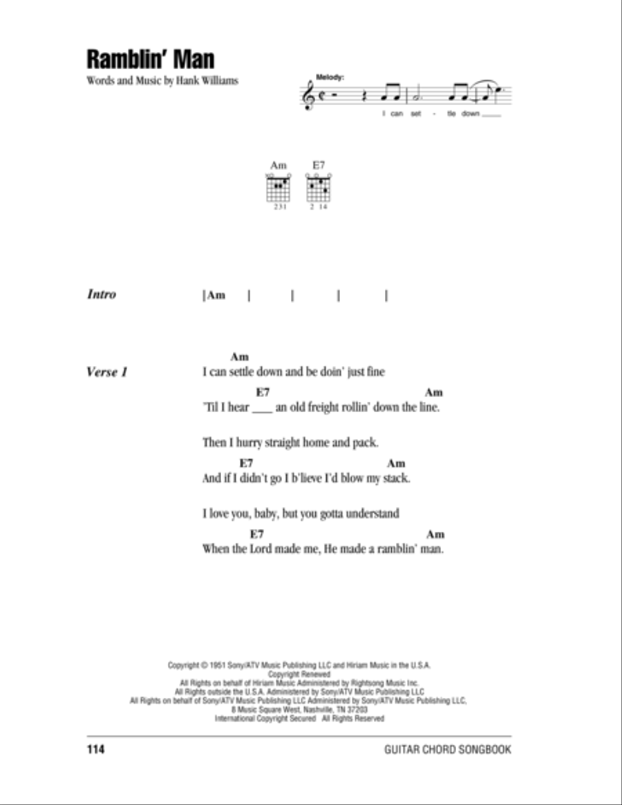 Ramblin' Man Electric Guitar scores gallery preview page 1