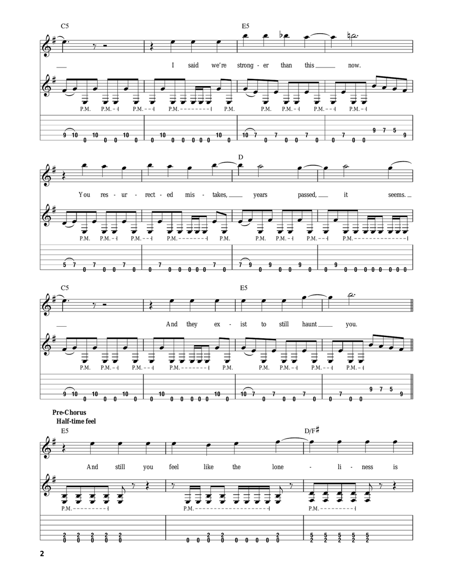 Two Weeks Acoustic Guitar scores gallery preview page 2