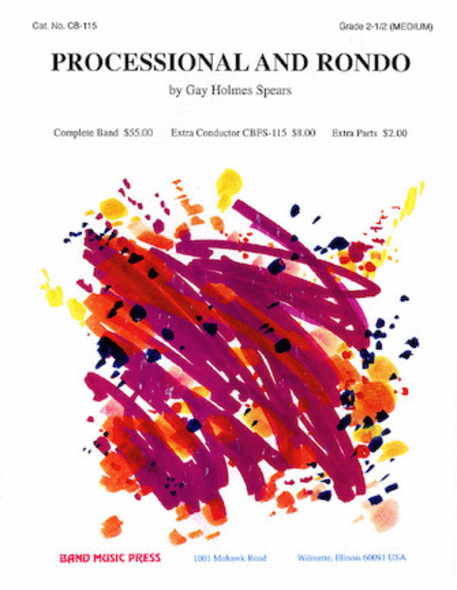 Processional and Rondo Processional and Rondo Concert Band scores gallery preview page 1