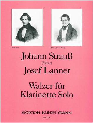 Book cover for Waltzes for clarinet