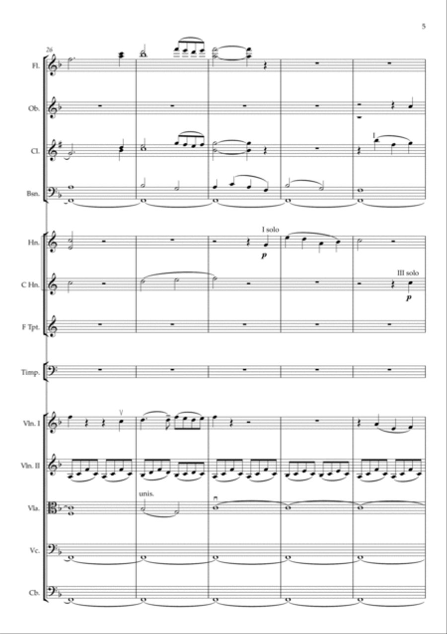 Overture to the vaudeville 'Three Tens, or The New Two-day Adventure' Full Orchestra scores gallery preview page 5