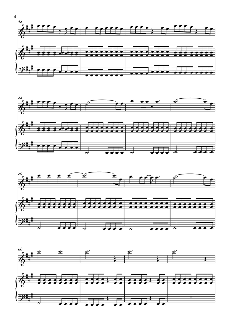 Bleed It Out Voice scores gallery preview page 4