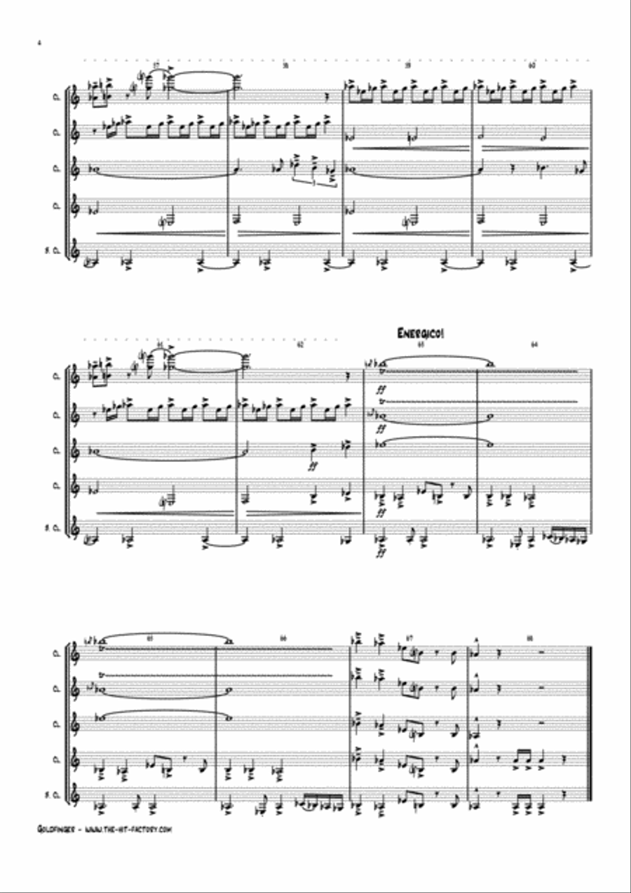 Goldfinger Woodwind Ensemble scores gallery preview page 4