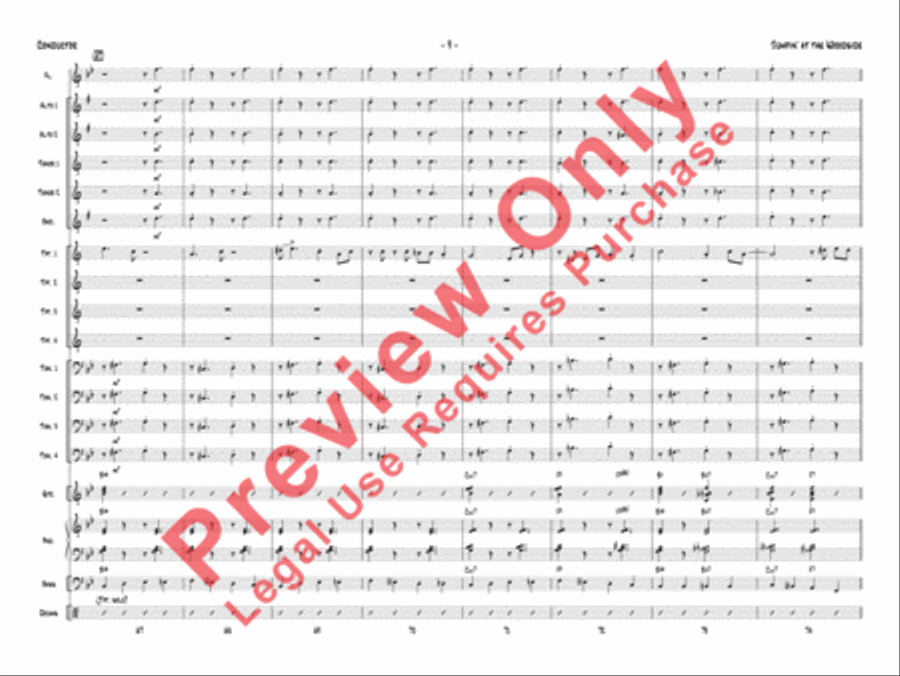 Jumpin' at the Woodside Jazz Ensemble scores gallery preview page 13