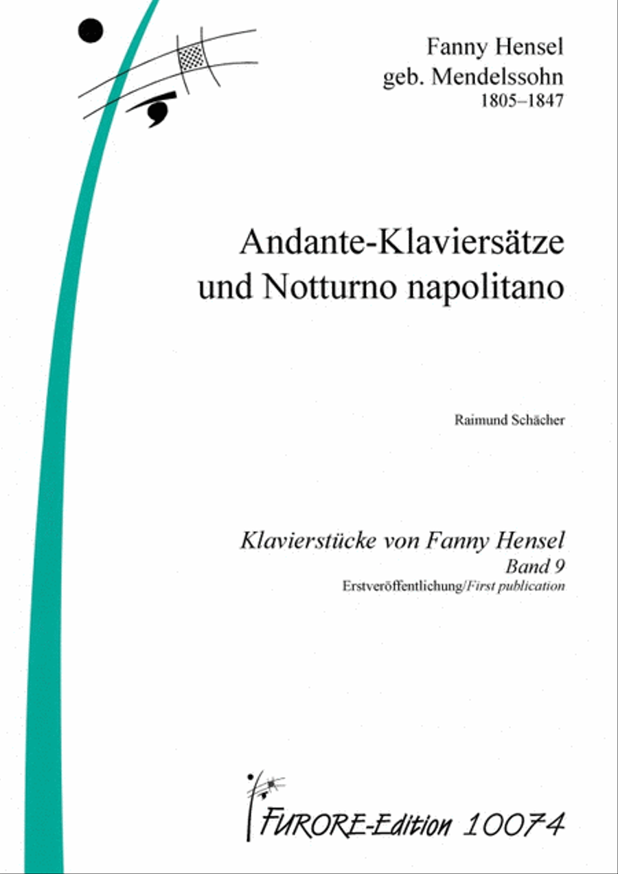 Andante-Klaviersatze and Notturno napolitano Piano Solo scores gallery preview page 1
