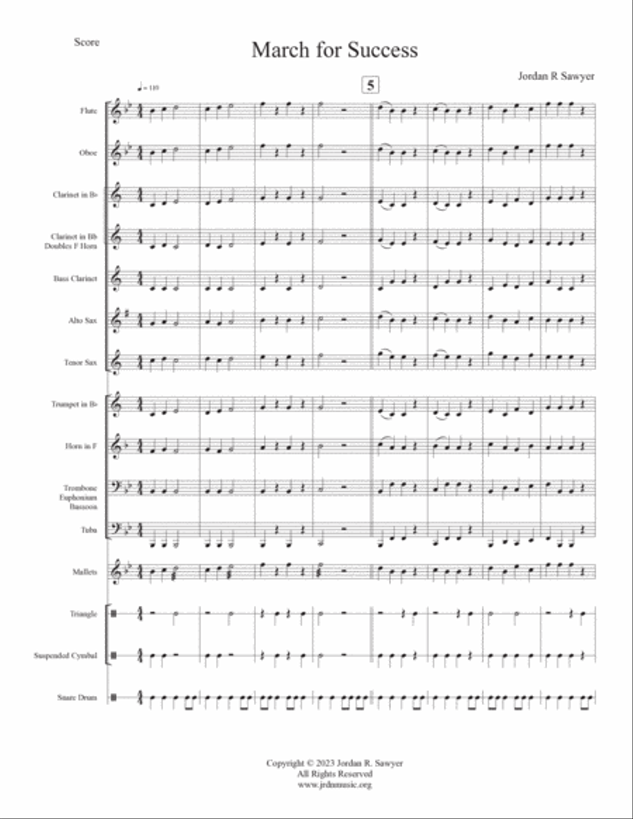 March for Success March for Success Concert Band scores gallery preview page 4
