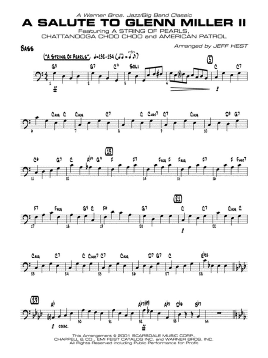 A Salute to Glenn Miller II: String Bass