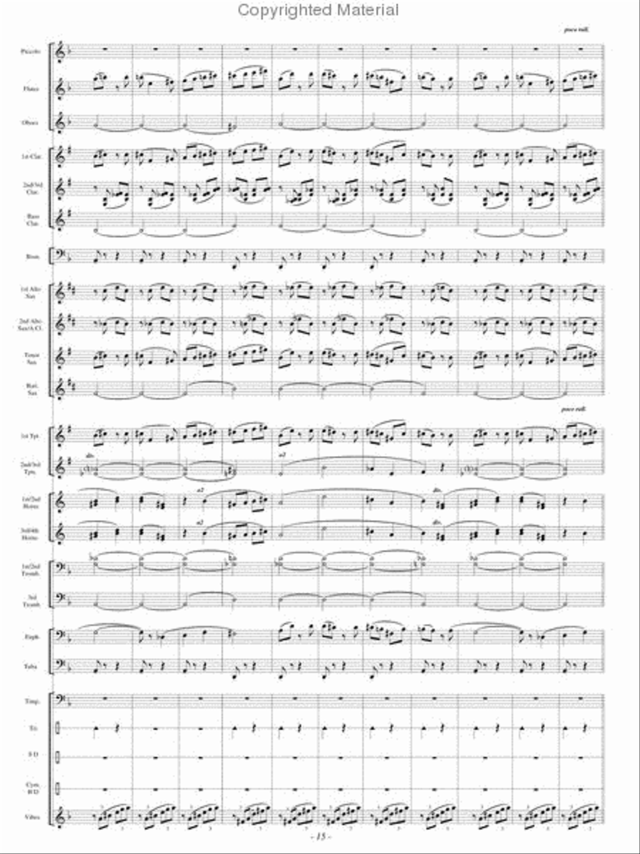 Festive Dance from Faust Concert Band scores gallery preview page 14